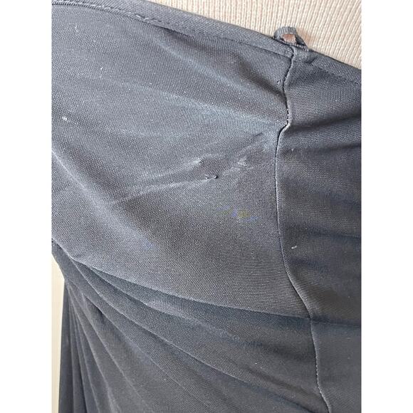 Christopher Esber Arced Palm Strapless Black Maxi Dress Size 6 - Picture 8 of 11